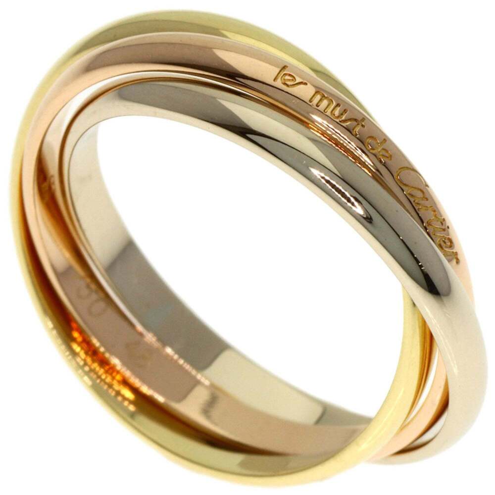 CARTIER Authentic 18k Gold Trinity Ring #48